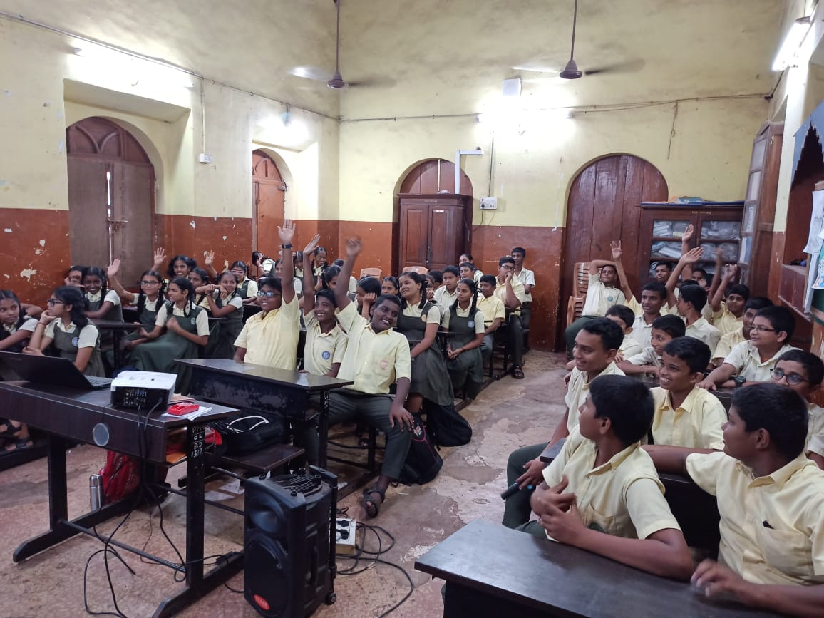 Sensitisation Workshop at Popular High School, Margao, Goa.