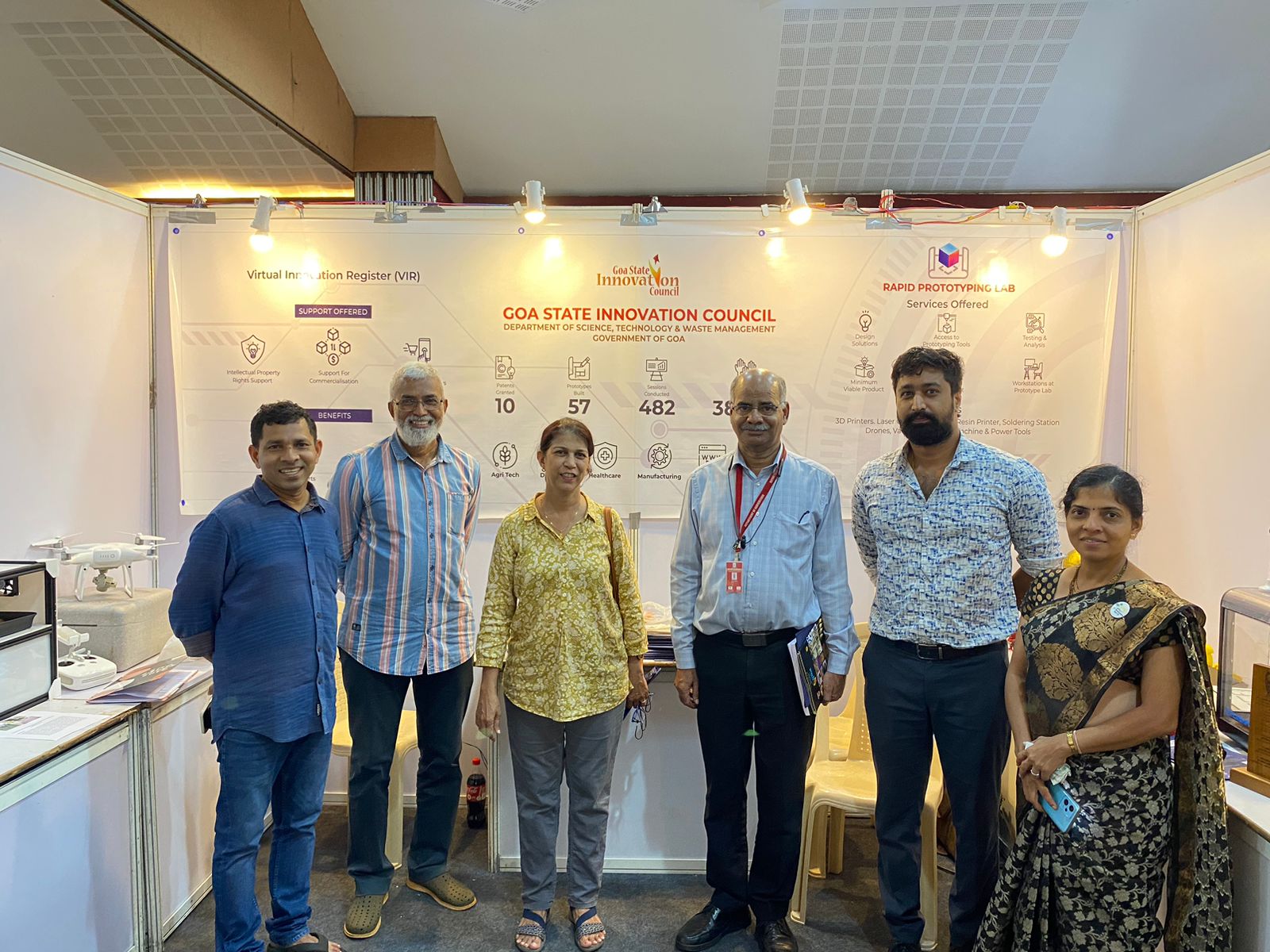 GSInC stall during 2nd Destination Goa event at Taligao Community Center.