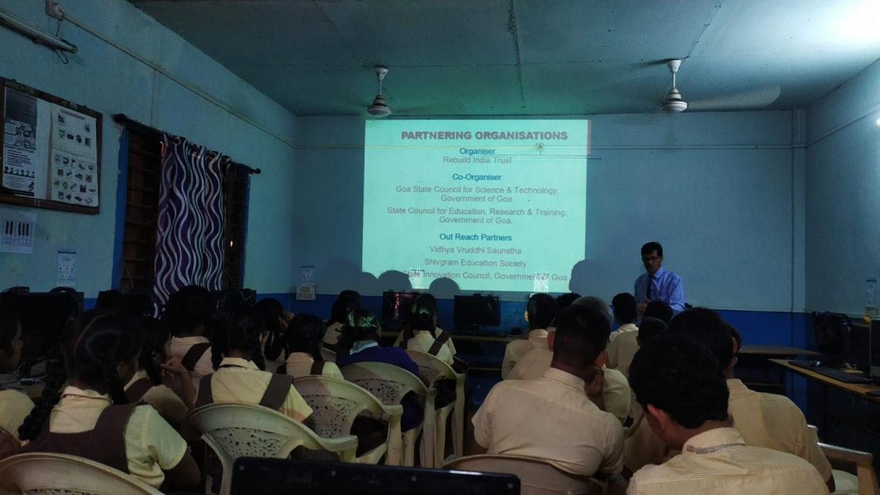 Sensitisation Workshop for the Students of Smt. Kamlabai Hede High School, Karai – Shiroda-Goa.