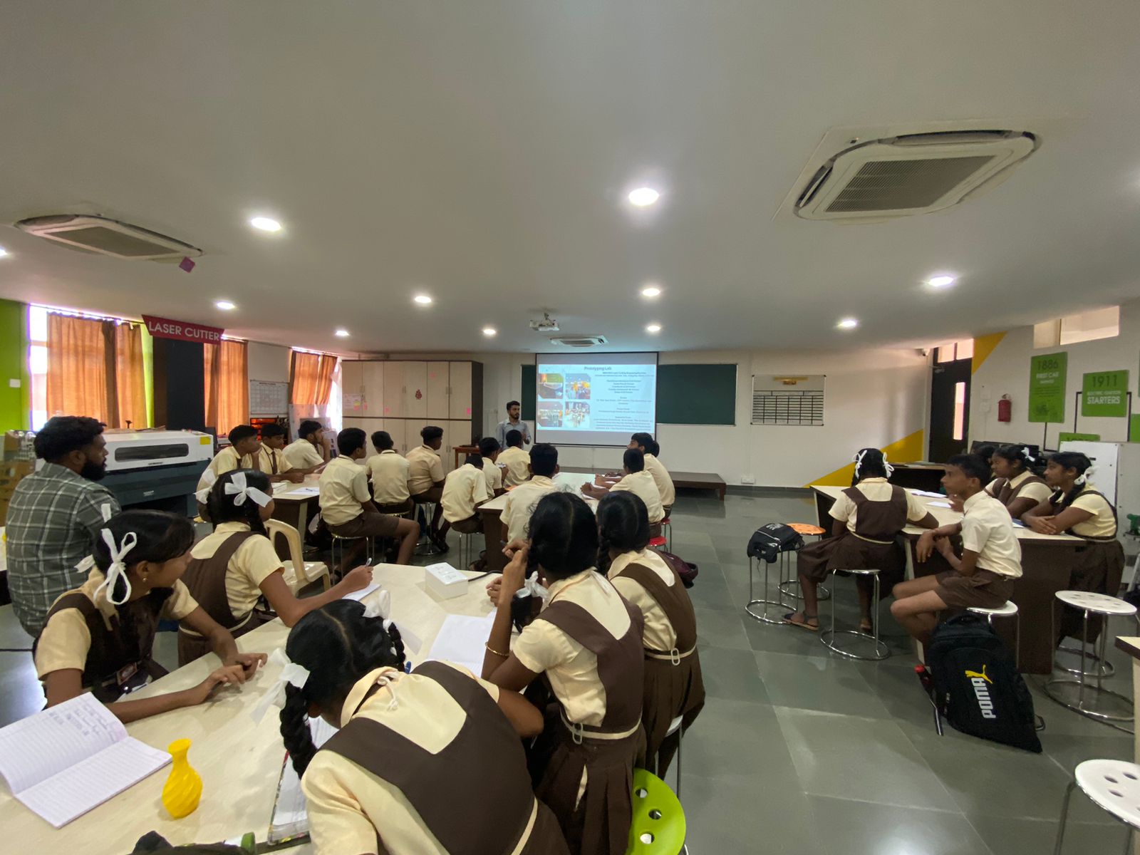 Think, Design and Prototyping session for the students of  Govt. High School, Valkini, Sanguem-Goa