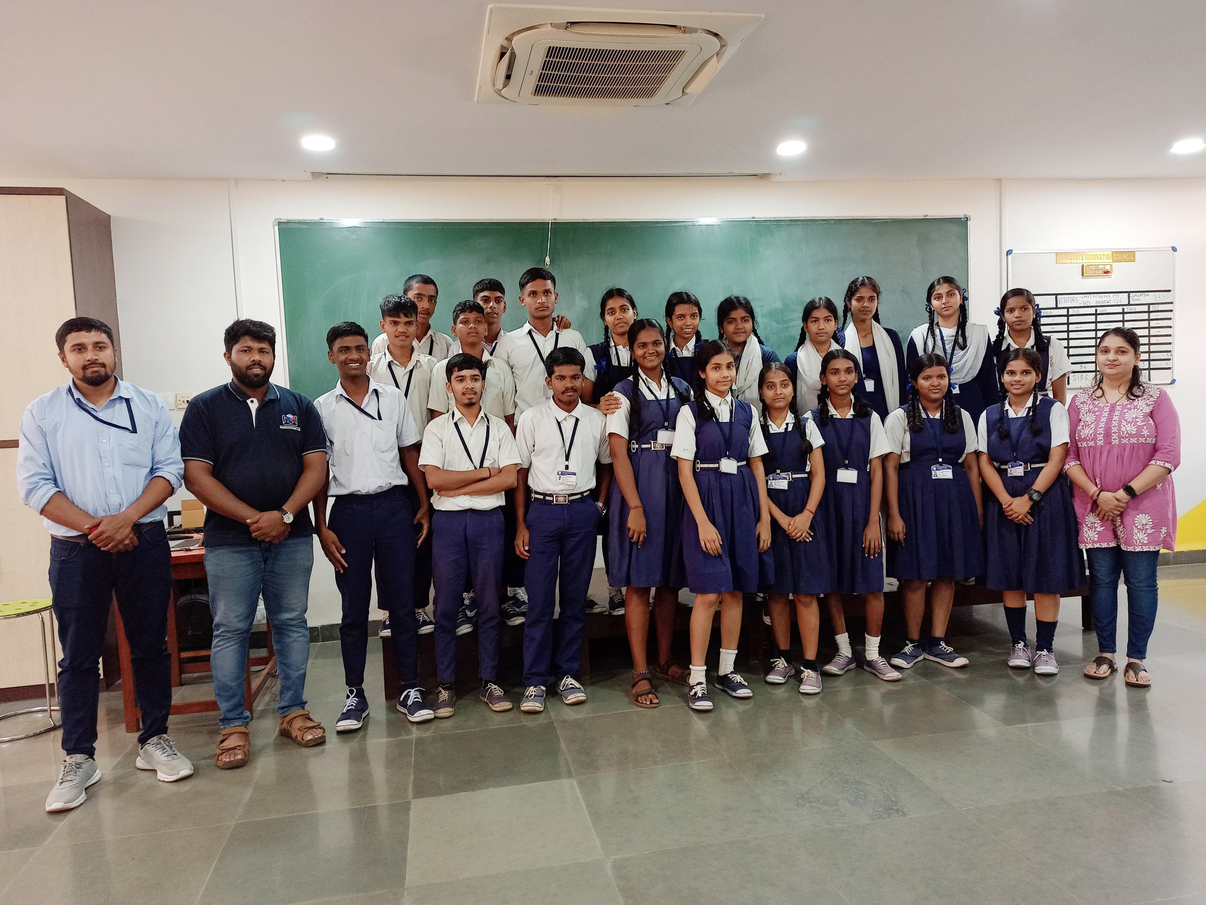 Think Design & Prototyping Session for the students of Rajnikant Kenkre Memorial Government High School, Main-Vasco, Goa