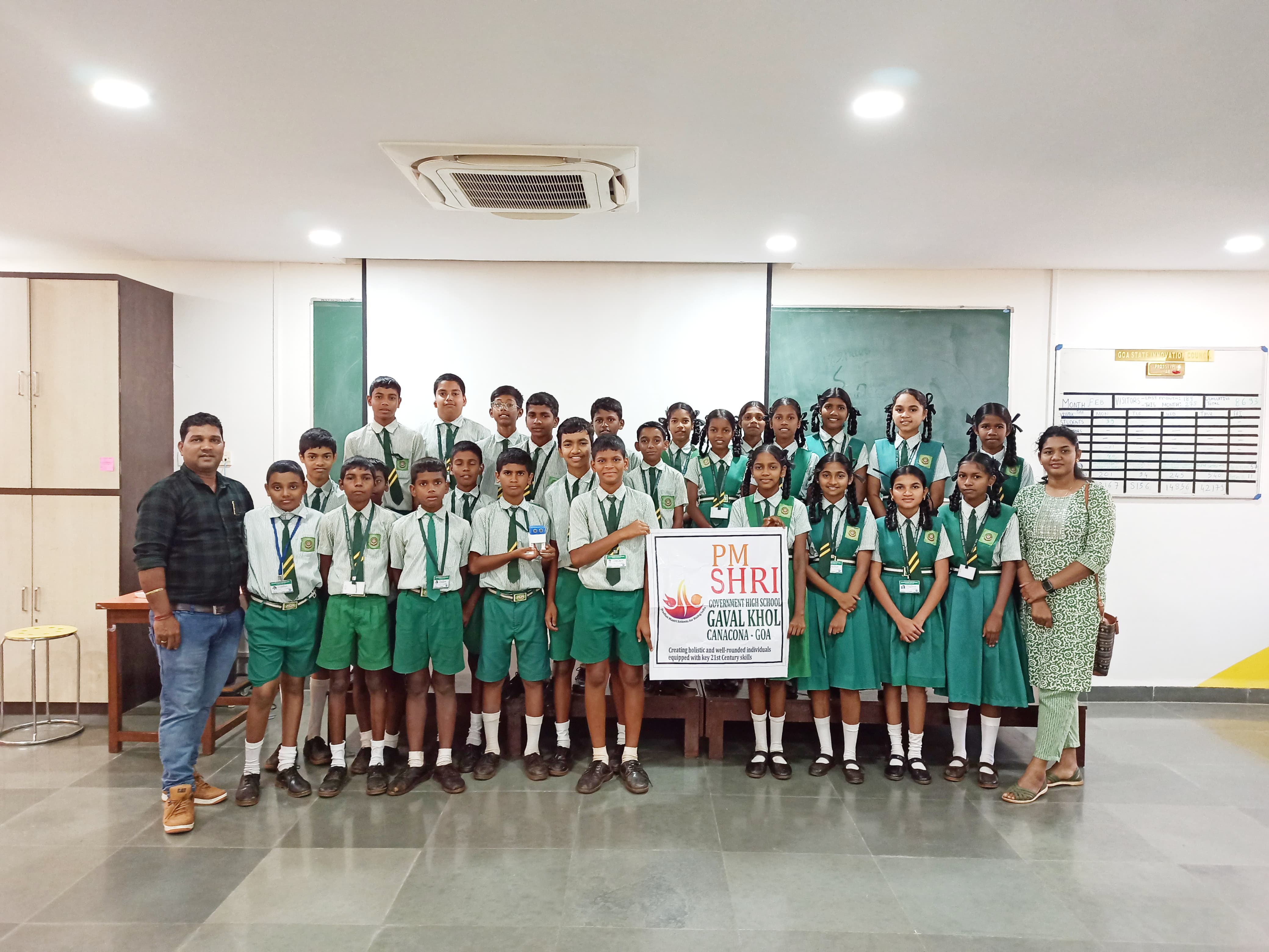 Think Design and Prototyping session and workshop on Robotics for the students of PM SHRI Govt High School, Gaval Khol, Canacona-Goa.