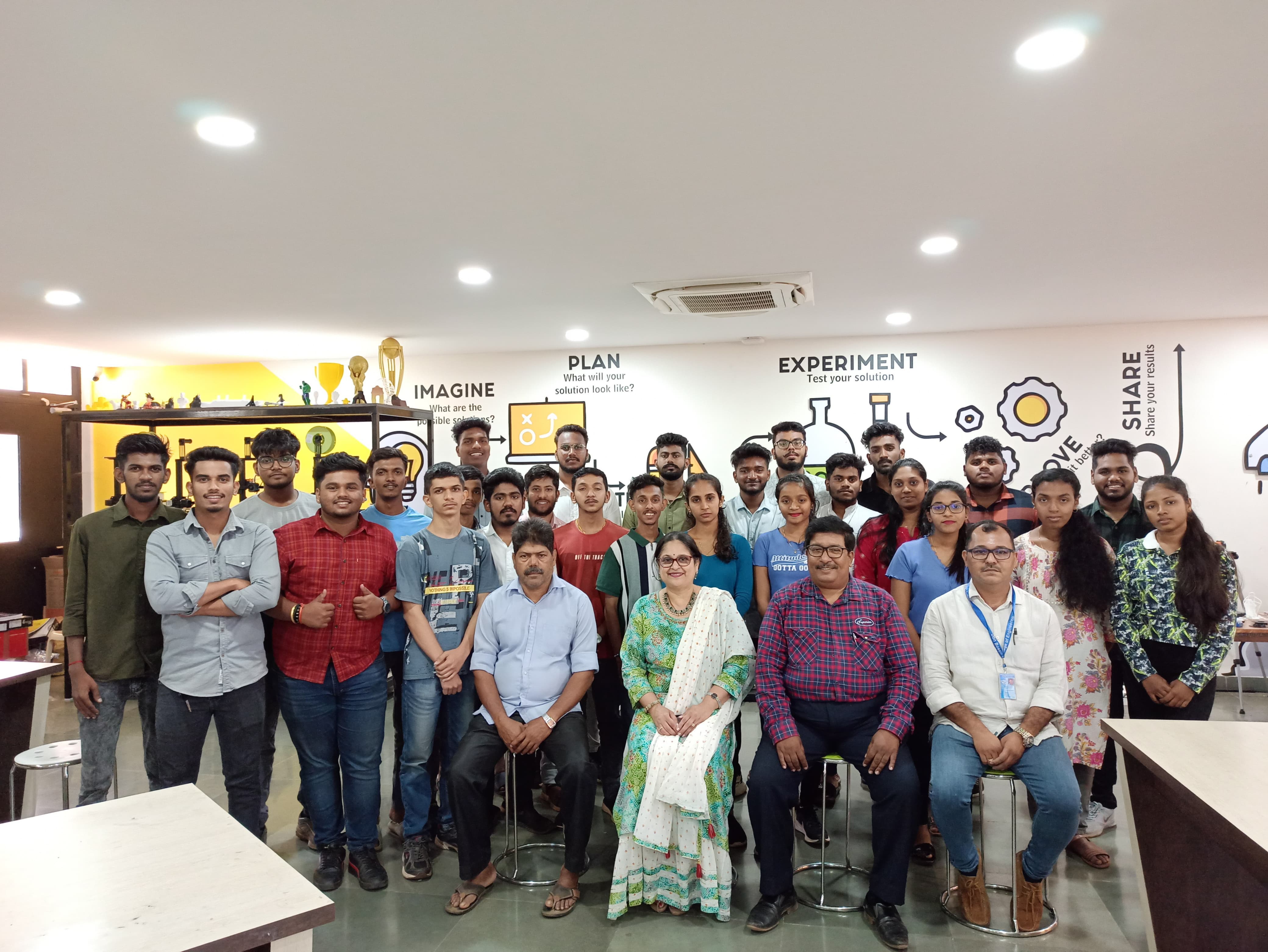 Think Design and Prototyping Session for the students of Civil Department of Government Polytechnic Panaji, Panaji Goa.