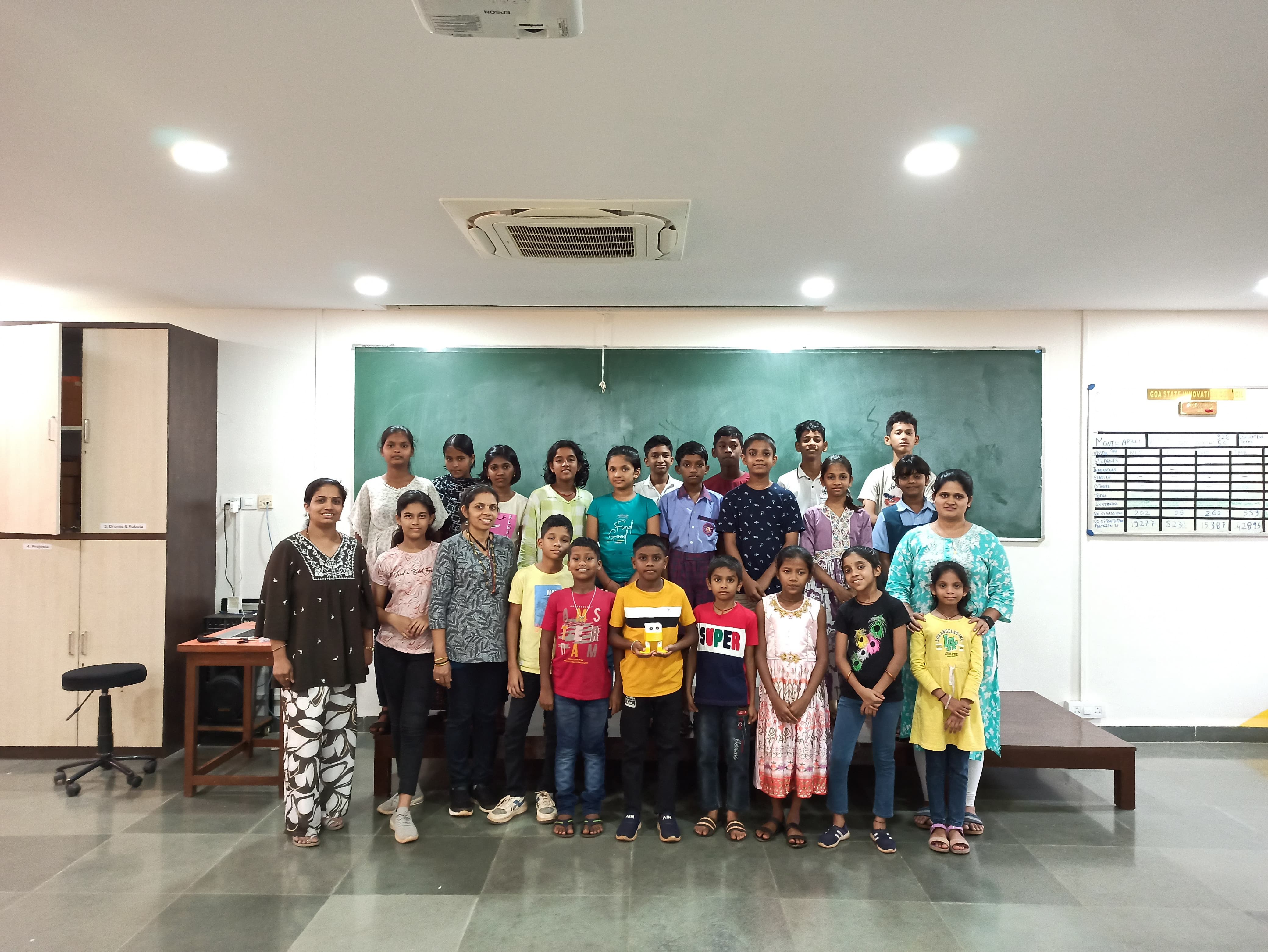 Think Design & Prototyping session and workshop on Robotics & 3D Printing for the students of Keerti Vidhyalaya, Sivolim-Goa