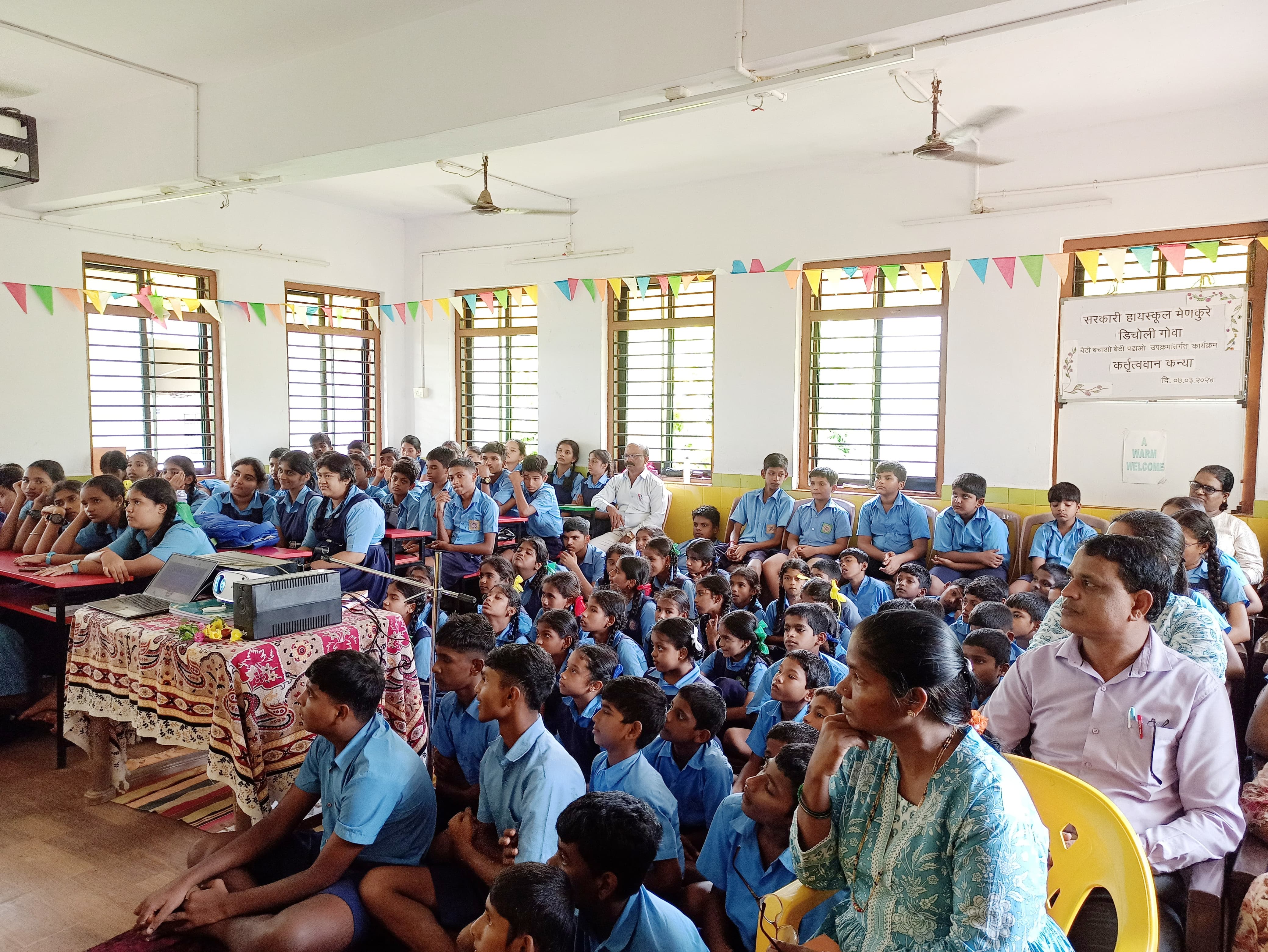 Sensitisation Workshop at Government High School, Menkurem, Bicholim-Goa.