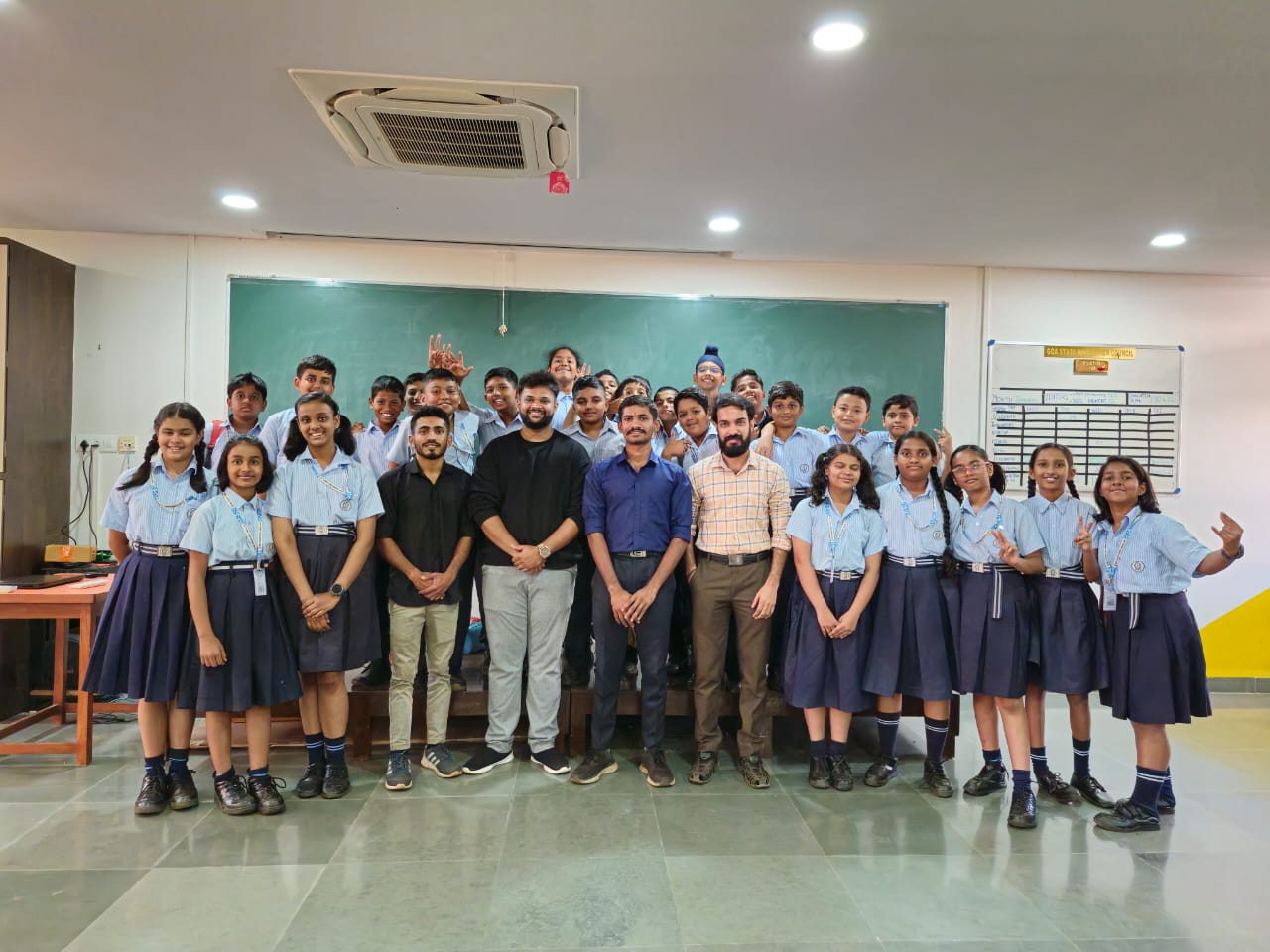 Think Design Prototyping and 3D Printing workshop for the students Navy Children School, Dabolim-Goa.