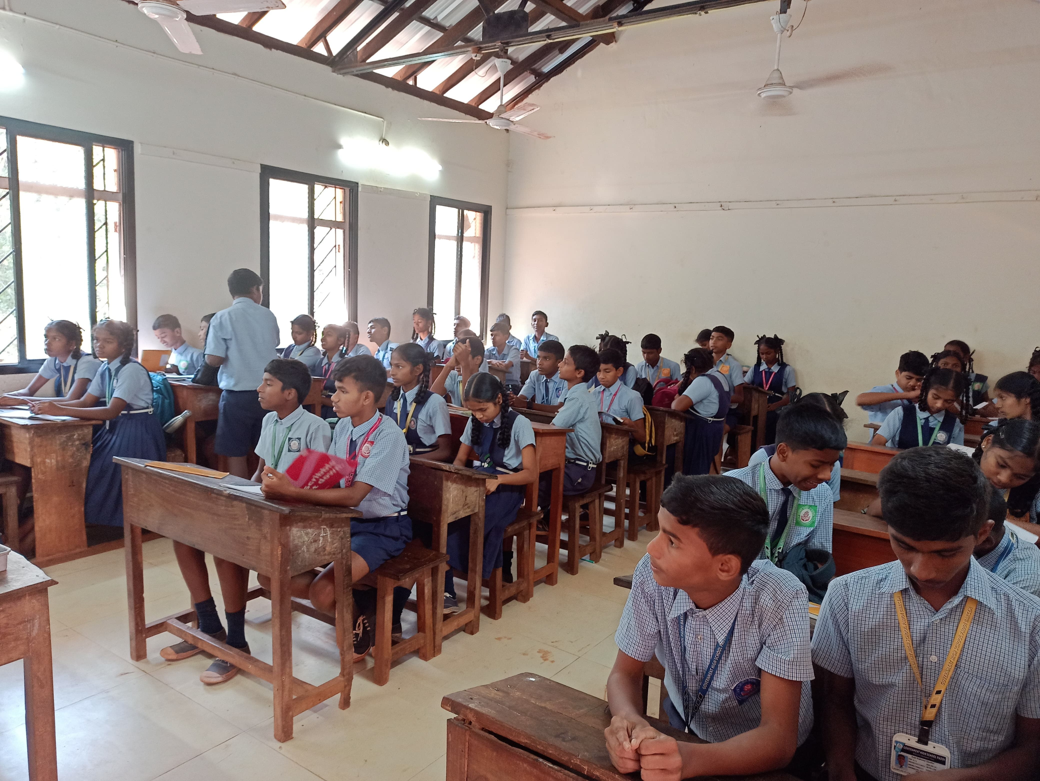 Sensitisation Workshop for the students of Government High school, Paddi- Quepem. Batch-4.