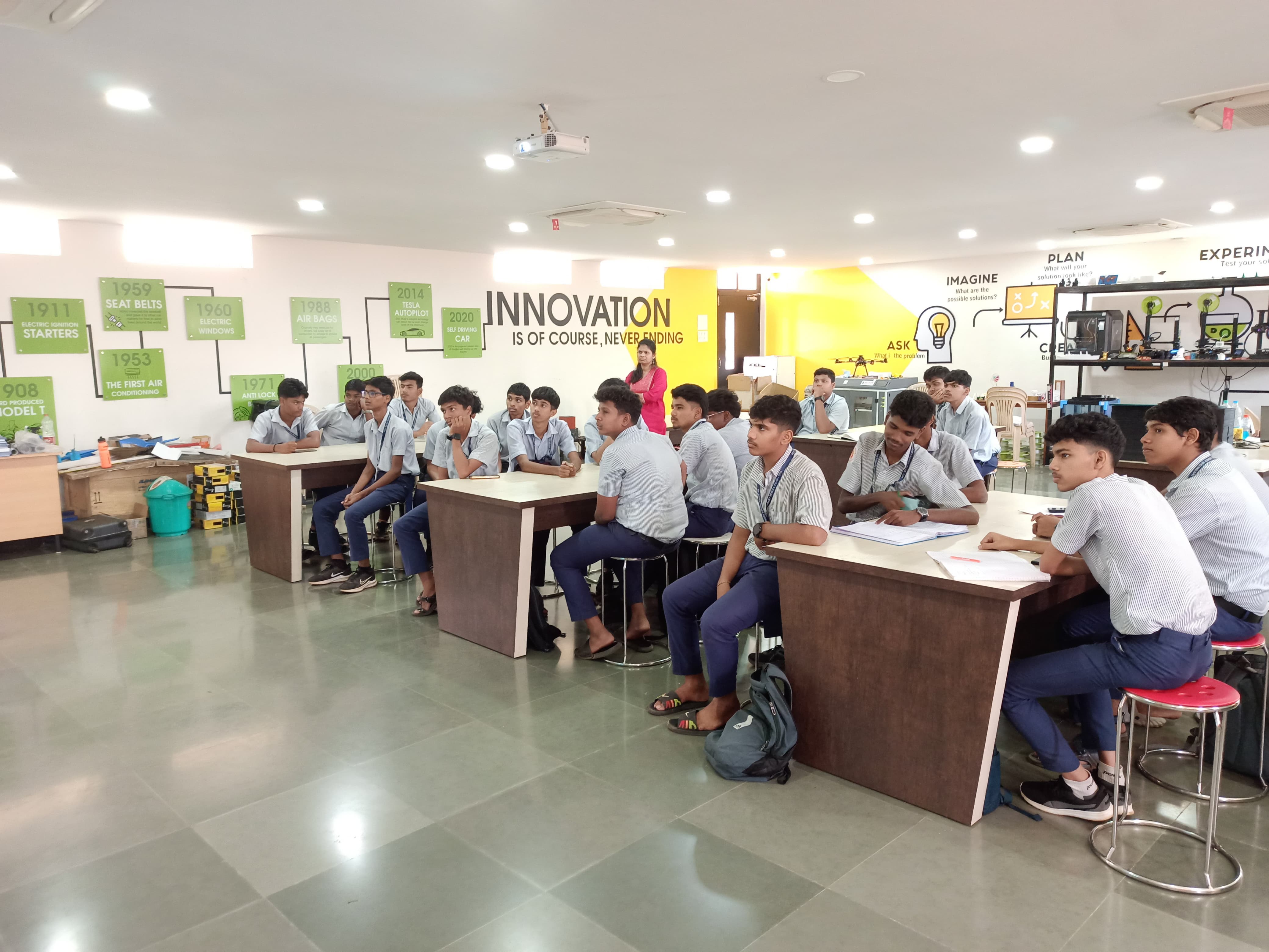 Think Design Prototyping workshop for the students of Fr. Angel Higher Secondary School, Pilar-Goa.