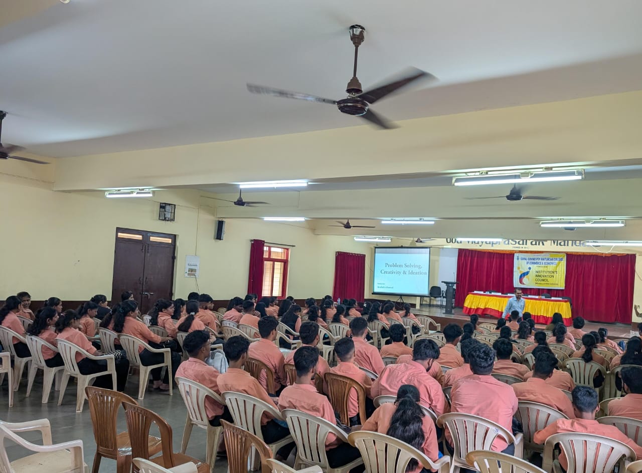 Bootcamp on Innovation - G.V.M.'s G.G.P.R. College of Commerce and Economics, Farmagudi