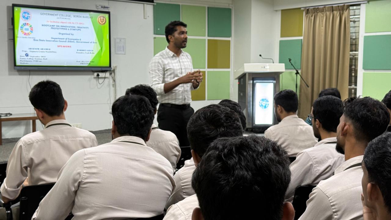 Bootcamp on Innovation - Government College, Borda-Margao