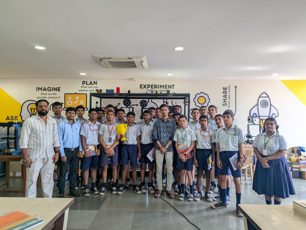 Prototyping Lab Visit - Adarsh V. V High School, Pajifond - Margao