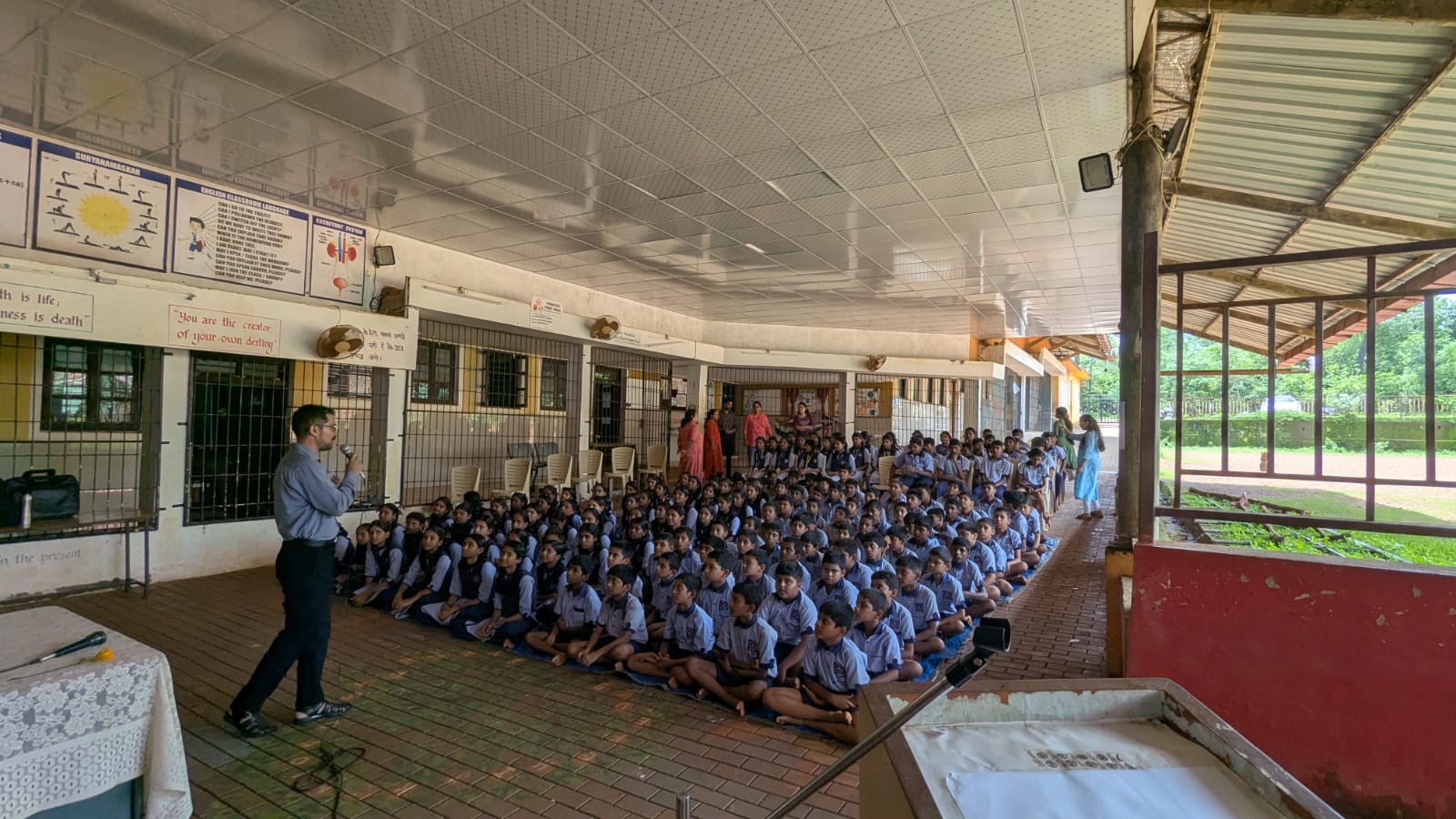 Sensitisation workshop - Govt High School, Daushirem - Usgao.